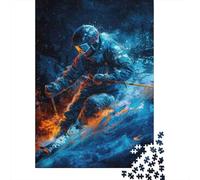 Puzzle Jigsaw 1000 Pièces Nuit de Ski aventurier Puzzles 70x50cm/1000pcs pour Enfants Cadeau Jeu D'Intelligence Familial DIY Carton