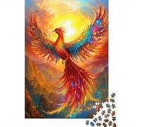 Puzzle Jigsaw 1000 Pièces Oiseau phénix Mythique Puzzles 52x38cm/1000pcs pour Adultes Et Enfants Cadeau Jeu D'Intelligence Familial DIY Carton