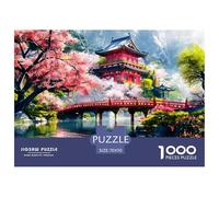 Puzzle Jigsaw 1000 Pièces Pagode du Temple de Kyoto Puzzles 70x50cm/1000pcs pour Enfants Cadeau Jeu D'Intelligence Pression Réduite Bricolage Carton