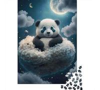 Puzzle Jigsaw 1000 Pièces Panda Nuage Dormant Puzzles 70x50cm/1000pcs pour Enfants Cadeau Jeu D'Intelligence Pression Réduite Bricolage Carton