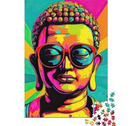 Puzzle Jigsaw 1000 Pièces Portrait de Bouddha Vibrant Puzzles 70x50cm/1000pcs pour Adultes Et Enfants Cadeau Jeu D'Intelligence Pression Réduite DIY Carton