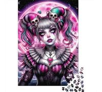 Puzzle Jigsaw 1000 Pièces Reine Clown Gothique Puzzles 52x38cm/1000pcs pour Enfants Cadeau Jeu D'Intelligence Familial Bricolage Carton