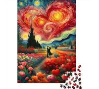 Puzzle Jigsaw 1000 Pièces Romantique Amour Peinture Puzzles 52x38cm/1000pcs pour Enfants Cadeau Jeu D'Intelligence Familial DIY Carton