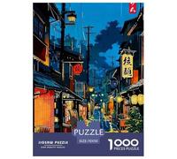 Puzzle Jigsaw 1000 Pièces Rues Tokyo Puzzles 70x50cm/1000pcs pour Enfants Cadeau Jeu D'Intelligence Pression Réduite DIY Carton