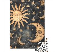 Puzzle Jigsaw 1000 Pièces SunMoonStars Puzzles 70x50cm/1000pcs pour Enfants Cadeau Jeu D'Intelligence Familial DIY Carton