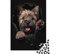 Puzzle Jigsaw 1000 Pièces Terrier du Yorkshire Puzzles 70x50cm/1000pcs pour Enfants Cadeau Jeu D'Intelligence Familial Bricolage Carton