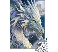 Puzzle Jigsaw 1000 Pièces Tête de Dragon Mythique Puzzles 38x26cm/1000pcs pour Adultes Et Enfants Cadeau Jeu D'Intelligence Familial Bricolage Carton