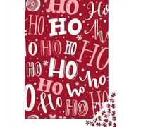 Puzzle Jigsaw 1000 Pièces Texte de Noël-Hand Drawn Festive Style Puzzles 70x50cm/1000pcs pour Enfants Cadeau Jeu D'Intelligence Familial Bricolage Carton