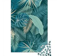 Puzzle Jigsaw 1000 Pièces TropicalLeafPattern Puzzles 52x38cm/1000pcs pour Adultes Et Enfants Cadeau Jeu D'Intelligence Familial DIY Carton
