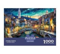 Puzzle Jigsaw 1000 Pièces Venise Puzzles 70x50cm/1000pcs pour Adultes Et Enfants Cadeau Jeu D'Intelligence Familial DIY Carton