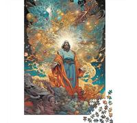 Puzzle Jigsaw 1000 Pièces Vision de Jésus Cosmique Puzzles 38x26cm/1000pcs pour Adultes Et Enfants Cadeau Jeu D'Intelligence Familial DIY Carton