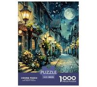 Puzzle Jigsaw 1000 Pièces Vue sur la Rue Puzzles 38x26cm/1000pcs pour Adultes Et Enfants Cadeau Jeu D'Intelligence Pression Réduite DIY Carton