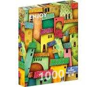 Puzzle Jigsaw de 1000 pièces pour adultes - Finition mate, toucher doux, pièces robustes et uniques, ajustement serré, couleurs vives, service de pièces manquantes - Happy Illustration of Fantasy
