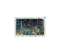 Puzzle Jigsaw Djeco La Forêt enchantée 100 pièces Illustration forestière Multicolore
