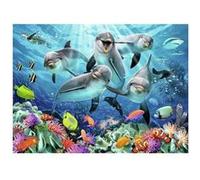 Puzzle jigsaw dolphins in the coral reef 500st. 1000 pieces - Ravensburger G