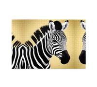 Puzzle JKIEGOQ 1000 pièces - Imprimé zèbre noir et blanc - Puzzles éducatifs intellectuels en bois - Puzzles amusants - Jeu anti-stress