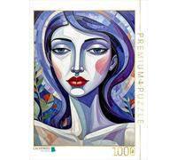 Puzzle · Jördis et la Nuit Polaire | Portrait et géométrie · 1000 pièces · Format assemblé 64 × 48 cm · CALVENDO Puzzle