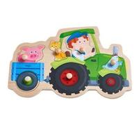 HABA - Puzzle - Jolie Balade en Tracteur - Dès 12 Mois 305550 Coloré