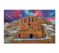 Puzzle Jordanie 1000 pièces Petra Jordan Puzzle Jeu Illustration Souvenir de Voyage 70x50cm