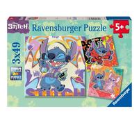 Ravensburger Puzzles 3x49 p - Jouer toute la journée / Disney Stitch