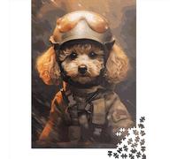 Puzzle jouet caniche soldat 1000 pièces Puzzle en papier pour adultes et défi pour les familles 1000 pièces (38x26 cm)