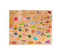 Puzzle - Jouet éducatif et outil d'apprentissage pour la petite enfance | Jeu de puzzle en bois - Pour et adolescents à partir de 3 ans - Pour la maison, les voyages, l'école, la maternelle