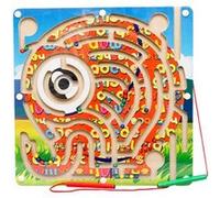 Puzzle Jouet en bois pour enfants stylo labyrinthe magnétique labyrinthique éducatif jeux de fête - Multicolore Multicolore G