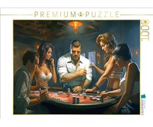 Puzzle · Joueur de Poker | Il est invincible · 1000 pièces · Format assemblé 64 × 48 cm · CALVENDO Puzzle