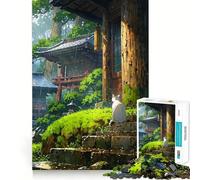 Puzzle Jour de Pluie au Japon pour Adolescents, 1000 pièces, Jeu de logique et de réflexion, Jeu apaisant, découpe précise, (50x75cm)