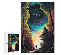 Puzzle Journey Through The Cosmic Forest, 1000 PCS, Activité Créative À La Maison, comme Loisir Apaisant pour Les Passionnés, pour Jouer Ensemble