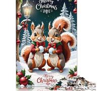 Puzzle Joyeux Noël 500 pièces pour Adultes et Plus de 18 Ans - Activités familiales, Jeux éducatifs, Difficiles et stimulants, 500 pièces (52 x 38 cm)