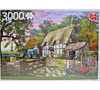 Puzzle Jumbo 18870 3000 pièces Das Farmhaus / Farmer's Cottage english