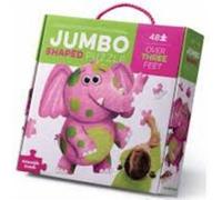 Puzzle Jumbo - 48 pieces - elephants Vert G