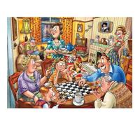 Puzzle Jumbo Wasgij Destiny 25 - Soirée de jeux, 1000 pièces (68 x 49 cm)