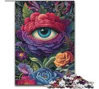 Puzzle Jungle Eyes 1000 pièces pour Adolescents, Jeu Stimulant, idéal comme Cadeau pour Toute la Famille (26x38cm)