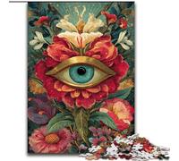 Puzzle Jungle Eyes 1000 pièces pour Adultes et Adolescents, Jeu Stimulant et Jeu Familial, Cadeau d'anniversaire, décoration Murale (50x75cm)