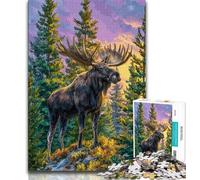 Puzzle Jungle Moose 1000 pièces pour Adolescents, Jeu Stimulant, idéal comme Cadeau pour Toute la Famille (50x75cm)