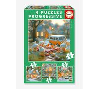 Puzzle junior 4 ville des lapins EDUCA multicolore TU