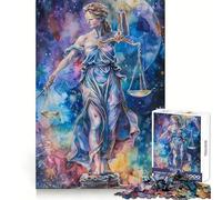 Puzzle Justice Céleste pour Adultes,1000 pièces,Exercice de raisonnement,Loisir paisible,Bords de qualité supérieure,Cadeau de Noël Unique (38x26cm)