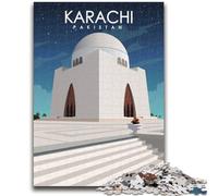 Puzzle Karachi Pakistan 1000 pièces pour Adultes et Adolescents, Anti-Stress, défi Difficile, renforce l'amour Entre Couples (50x75cm)