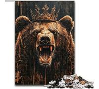 Puzzle King Brown Bear 1000 pièces pour Adultes, à partir de 14 Ans, idéal pour Toute la Famille (50x75cm).