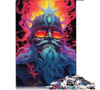 Puzzle King en Bois de 1000 pièces Extra Larges, Puzzle Relaxant, Casse-tête, 50 x 75 cm