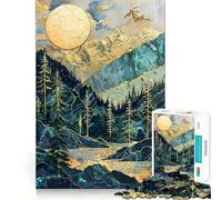 Puzzle Kintsugi 1000 pièces Radiant Highlands pour Adolescents, Jeu de logique Fine, Divertissement Relaxant, décoration Murale aux Bords Nets (50x75cm)