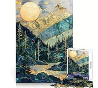 Puzzle Kintsugi 1000 pièces Radiant Highlands pour Adolescents, Jeu de logique Fine, Divertissement Relaxant, décoration Murale aux Bords Nets (50x75cm)