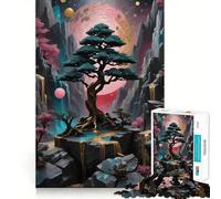 Puzzle Kintsugi Arbre de Montagne 1000 Pièces pour Adolescents Jeu de logique et d'adresse Décoration Murale aux Découpes Précises (50x75cm)