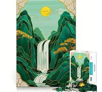 Puzzle Kintsugi Arbre de Montagne pour Adolescents 1000 Pièces Jeu de Réflexion Anti-Stress Découpe Premium Cadeau Exceptionnel (38x52cm)