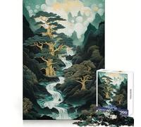 Puzzle Kintsugi Arbre de Montagne pour Adultes, 1000 Pièces, Jeu de Réflexion Anti-Anxiété, Bords Précis, Cadeau Attentionné (38x26cm)