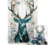 Puzzle Kintsugi Art Cerf, 1000 pièces, Difficile, pour Adultes, 50x75cm, pour Booster Le Souvenir, Calmer l'évasion, Cadeau spécial