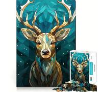 Puzzle Kintsugi Cerf 1000 Pièces pour Adolescents Jeu Mental Anti-Anxiété Découpe Premium Cadeau Élégant 50x75cm