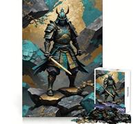 Puzzle Kintsugi de 1000 pièces représentant Un Guerrier samouraï, idéal pour Les Adolescents Jeu de réflexion et de détente Cadeau Artistique de qualité supérieure (38x26cm)